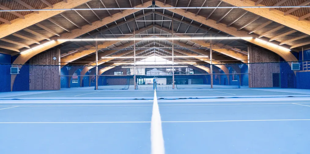 Indoor tennis fields